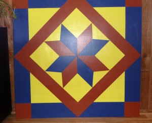 Barn quilt star plus